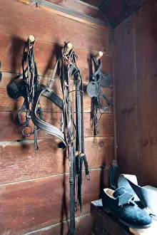 Workmanship Prints: Old cobbler shop located in a heritage village