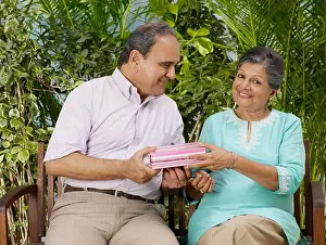 Fondness Prints: Old couple gift, senior man woman, senior husband wife, MR#702T, 702S