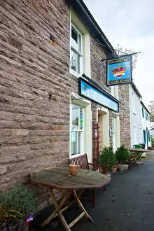 Inns Prints: The old Crown Inn The Village of Hesket Newmarket, Cumbria, England, UK