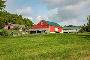 Benches Prints: An old farm in Templeton, Massachusetts