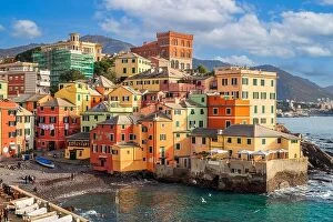 Images Dated 30th December 2021: The old fishing village of Boccadasse, Genoa, Italy