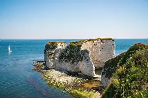 Bournemouth Prints: Old Harry Rocks are three chalk formations