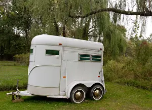 Hitch Prints: Old horse trailer on a farm