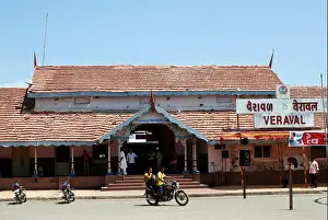 Gujarat Prints: Old railway station ; Veraval ; Amreli ; Gujarat ; India