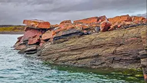 Scenic Beauty Prints: Very old rock formations, Dunes harbour