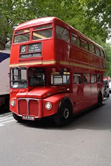 South East Prints: An old Routemaster bus near Trafalgar Square