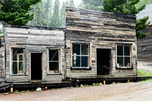Dirt Road Prints: An old store in Garnet Ghost Town near Missoula, Montana USA