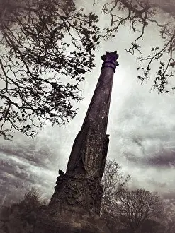 Stockimo Prints: Old tombstone in a graveyard