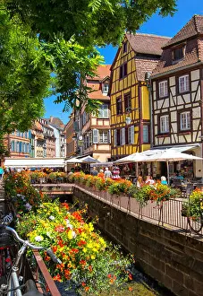 Colmar Prints: Old Town district in Colmar, Alsace