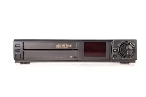 Dial Prints: Old VCR, Video Cassette Recorder isolated on white background