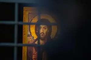 Faith Prints: The oldest known surviving example of the icon of Christ Pantocrator was painted in encaustic on panel in the sixth or