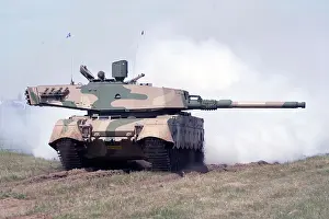 2008 Prints: The Olifant Mk 1B main battle tank of the South African Defence Force seen at an air show in Cape Town