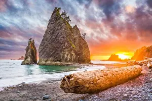 Olympic National Park, Washington, USA at Rialto Beach