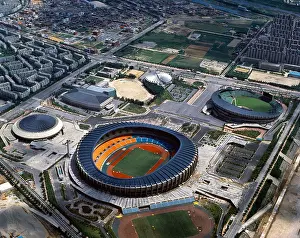 South Korea Prints: The Olympic Stadium Seoul South Korea