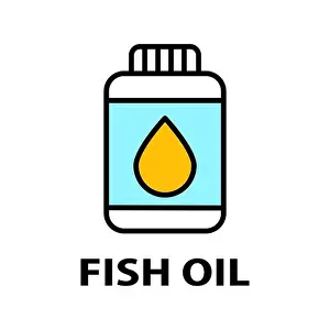 Pills Prints: Omega 3 Line Icon Fish Oil Supplement Logo design