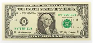Anthropomorphic Prints: One-U.S. Dollar bill, front