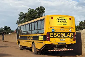 Public Transportation Prints: Ônibus escolar do Programa Caminho da Escola na zona rural