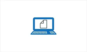 Tick Prints: Online Education Computer Book logo designs template or Digital Document Icon vector template illustration