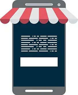 Online shop smartphone