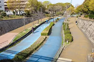 Osaka Prints: The 'Onogawa Ryokuin Cycling & Pedestrian Route' in Osaka, Japan