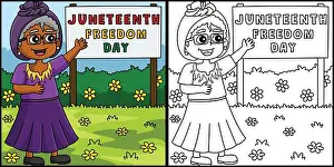 Opal Lee Grandmother of Juneteenth Illustration