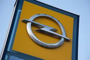Showroom Prints: Opel logo at a showroom in Gdansk, Poland