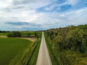 Natural Condition Prints: Open fields around rural road in midwest wisconsin during summertime