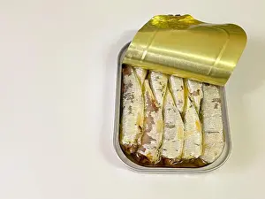 Negative Space Prints: Open can of sardines