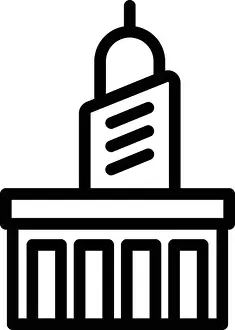 Bauhaus Prints: Opera landmark icon outline vector. City tel aviv. People travel country