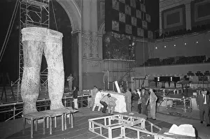 Che Guevara Prints: Opera Reconstruction in Theater Carré in Amsterdam The set piece