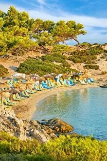 Images Dated 3rd September 2017: Orange Beach, Chalkidiki or Halkidiki, Greece