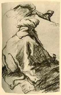 Giovanni Battista Prints: Oriental Seated, c1740s, (1928). Artist: Giovanni Battista Tiepolo