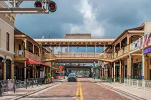Orlando Prints: Orlando, Florida. August 17, 2019. Church Street Station at downtown area
