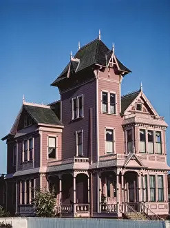 Homes Prints: Because of its ornate pink facade and striking architectural style