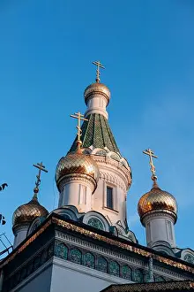 Holy Place Prints: Orthodox cathedral with golden domes