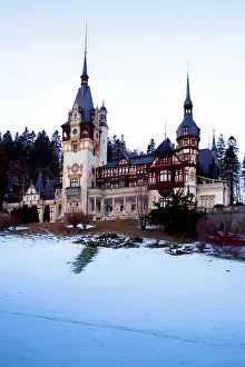 Capped Prints: orthodox monastery Sinaia, Romania, Transsylvania, Brasov