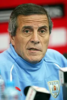 Uruguay Prints: Oscar Washington Tabarez, head coach of the Uruguayan national men soccer team