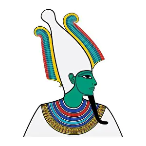 Afterlife Prints: Osiris, god of afterlife, dead and resurrection in ancient Egypt religion