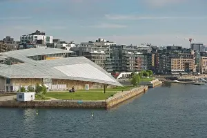 Norwegian Sky Prints: OSLO, NORWAY - MAY 27, 2017: Astrup Fearnley Museum of Modern Art in Oslo in Norway