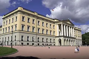 Norge Prints: Oslo, Norway, Norwegen; Slottet