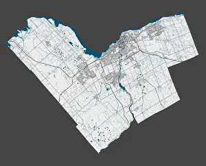 Navigational Prints: Ottawa map. Detailed map of Ottawa city administrative area