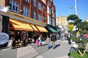 Districts Prints: Outdoor cafes on Exhibition Road