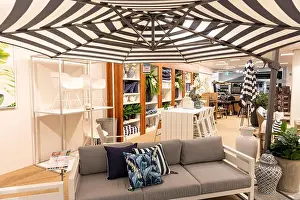 Retailer Prints: Outdoor furniture table and chairs in Domayne Harvey Norman furniture store in Belrose