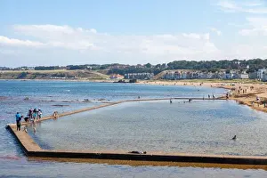 Scenics Prints: The Outdoor seawater pool North Berwick, East Lothian