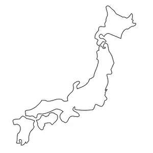 Outline, map of Japan