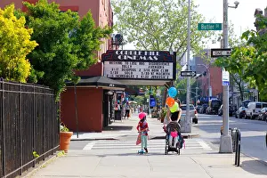 Kids Prints: Outside Cobble Hill Cinemas, in the Cobble Hill neighborhood of Brooklyn, New York, NY