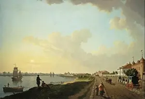 Late 18th Century Prints: The Outskirts of St Petersburg near the Porcelain Factory late 18th century by Benjamin Patersen
