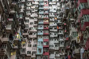 Density Prints: Overcrowded residential building in Hong Kong
