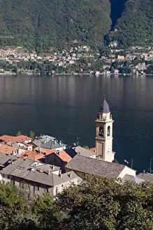 Lake Como Prints: overhead view of Laglio, Lake Como, Italy