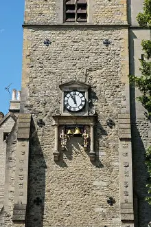 Oxford Prints: Oxford, England, U.K. Carfax Tower, St. Martin's Tower